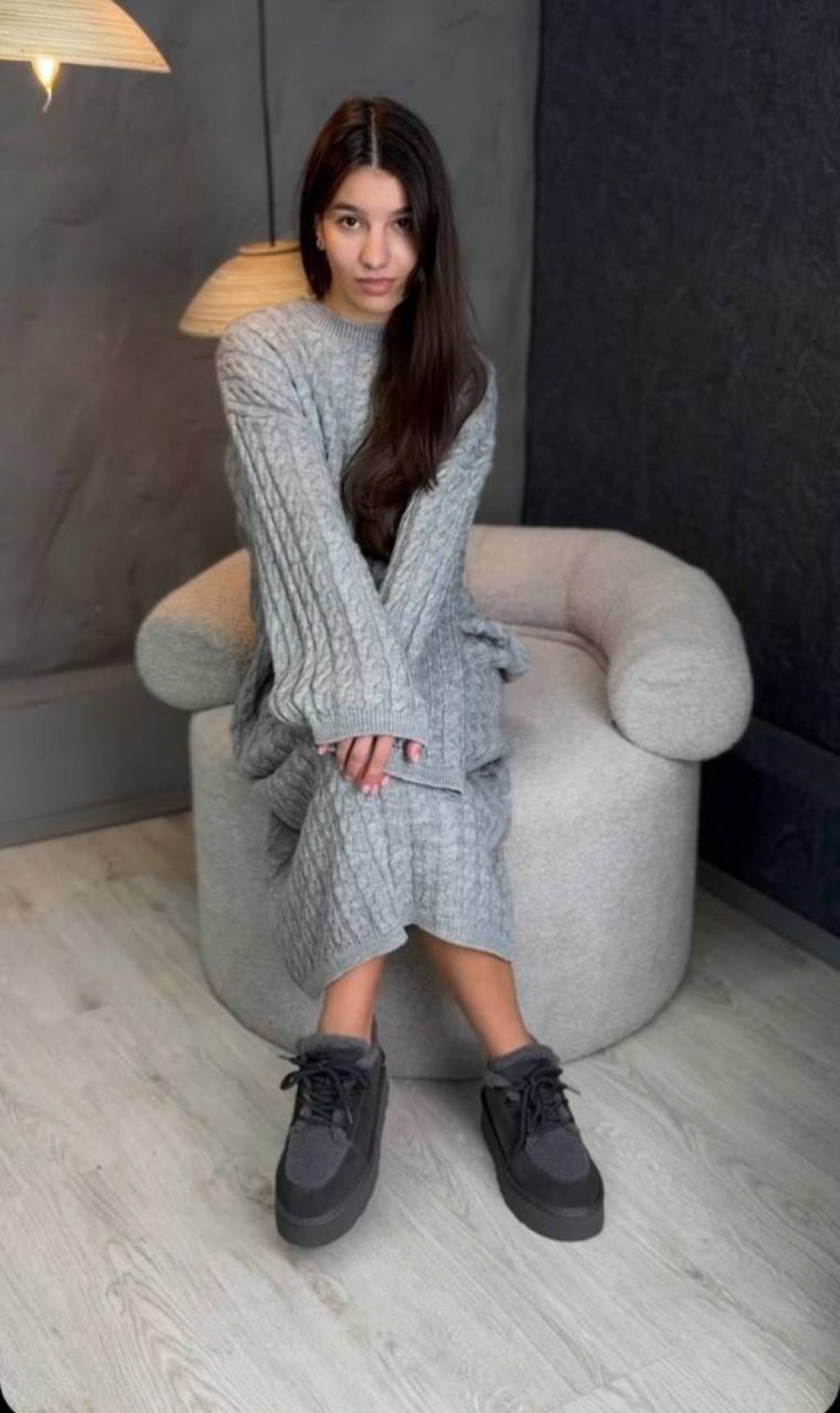 Сіра подовжена Сукня Дрес Gray