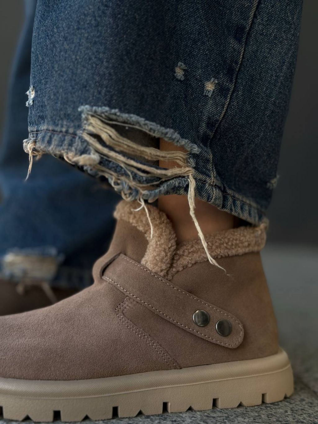 Жіночі утеплені черевички МАМБО Brown