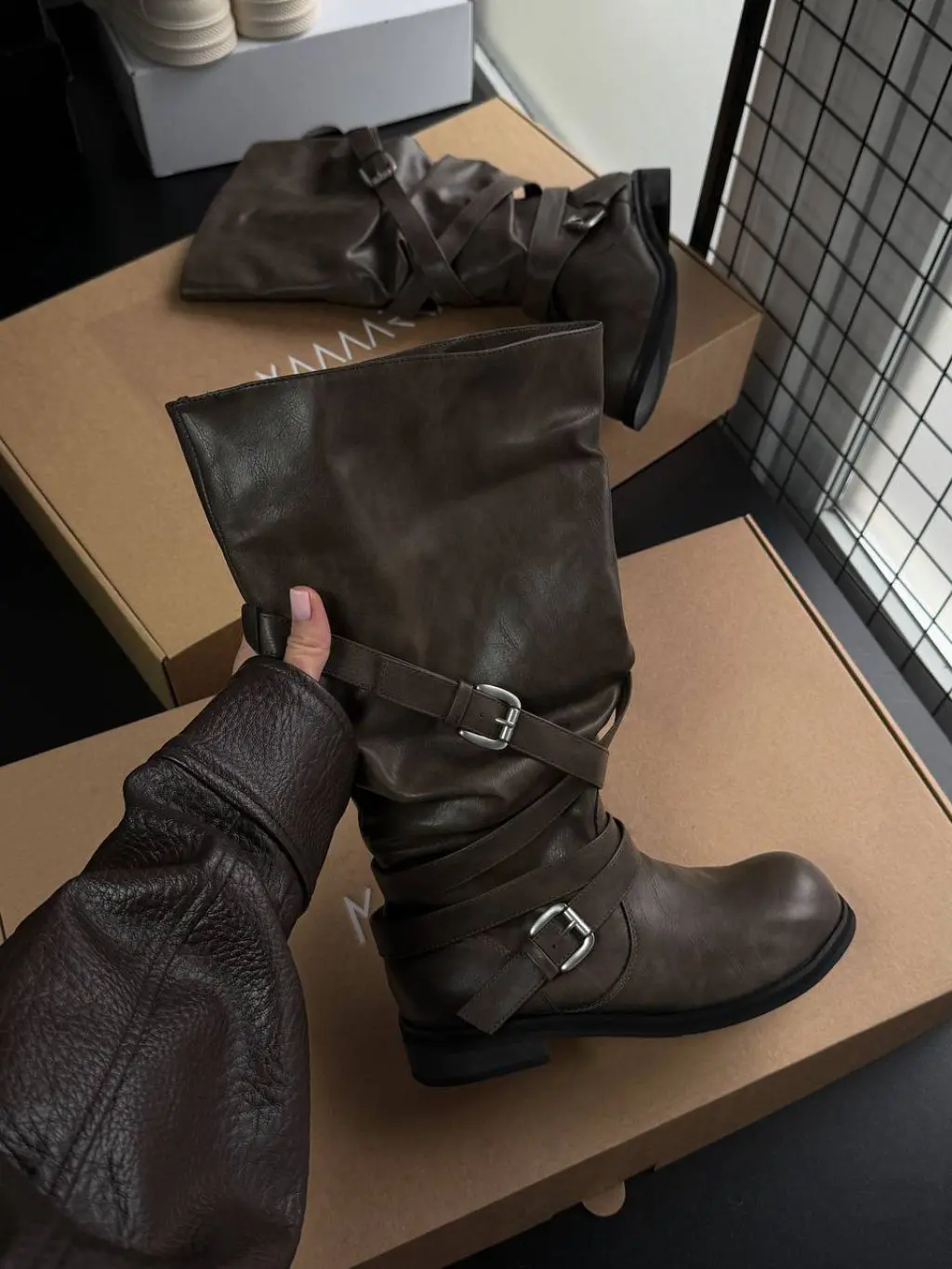 Жіночі черевики КОЛІС Brown