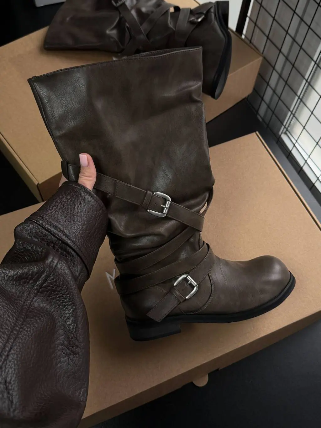 Жіночі черевики КОЛІС Brown