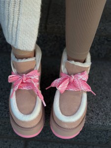 Жіночі утеплені черевички ЗЕЙБЕК Рожеві