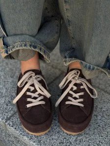 Жіночі кеди на низькій підошві ПРУВ Brown