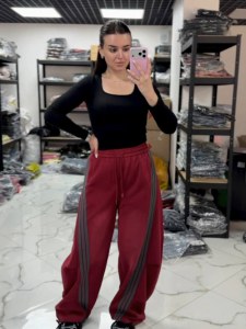 Жіночі широкі спортивні штани ВАПЕР Burgundy