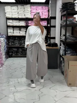 Жіночі широкі штани КРАЙМ Gray