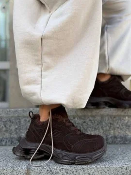 Жіночі утеплені кросівки ЛІЛІТ Brown