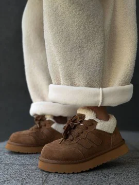 Жіночі кеди з утепленням Едіс Beige