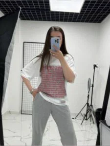 Проглянуто Футболка Шрифт White 1803715