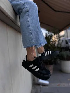 Жіночі замшеві кеди Самбо Black