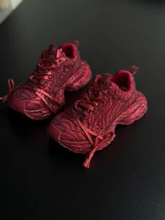 Жіночі кросівки на масивній підошві з камінцями Сапфір ALL RED