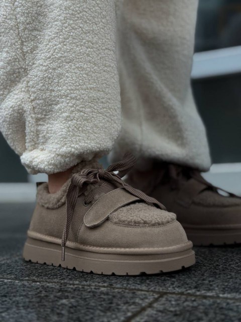 Жіночі утеплені кеди з застібкою Луір Beige Жіночі утеплені кеди з застібкою Луір Beige