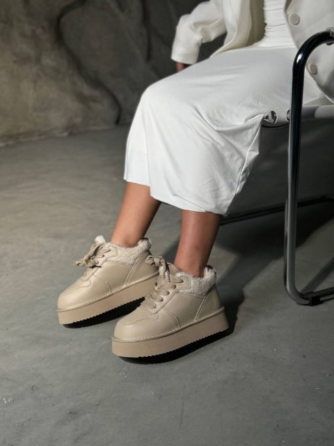 Базові утеплені кеди Марципан Beige Базові утеплені кеди Марципан Beige
