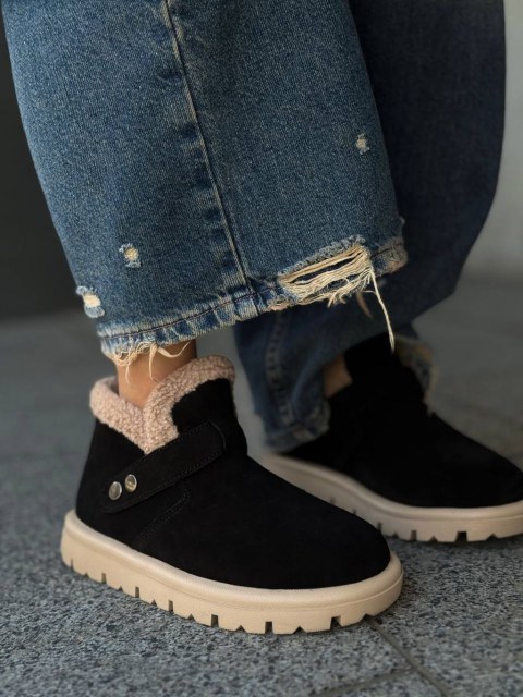 Жіночі утеплені черевички МАМБО Black