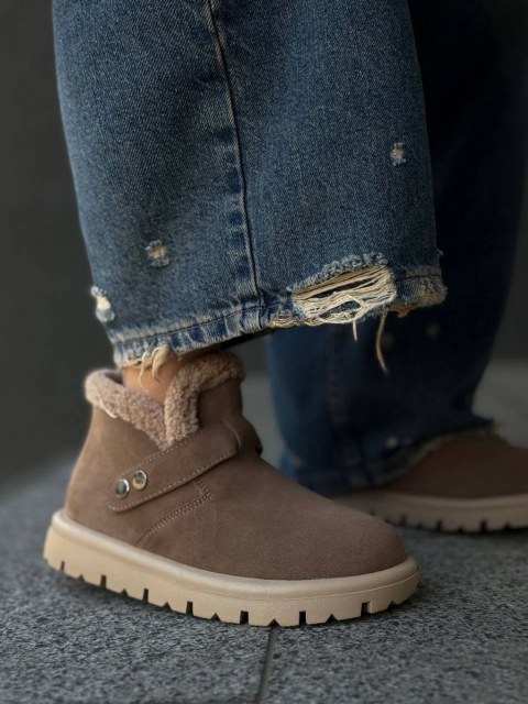 Жіночі утеплені черевички МАМБО Brown