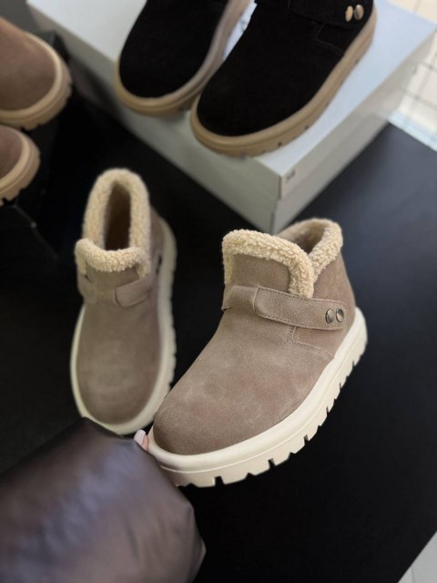 Жіночі утеплені черевички МАМБО Beige