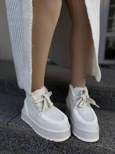 Жіночі утеплені черевички ЗЕЙБЕК Білі