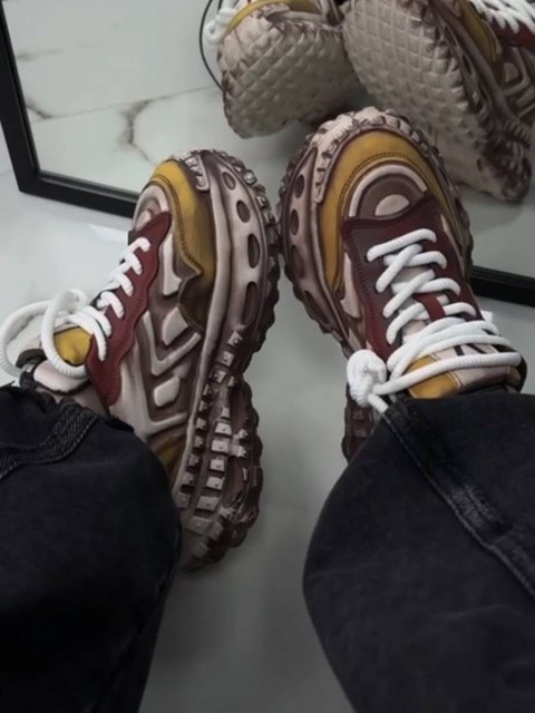 Жіночі кросівки на масивній підошві КРАКЕН Yellow