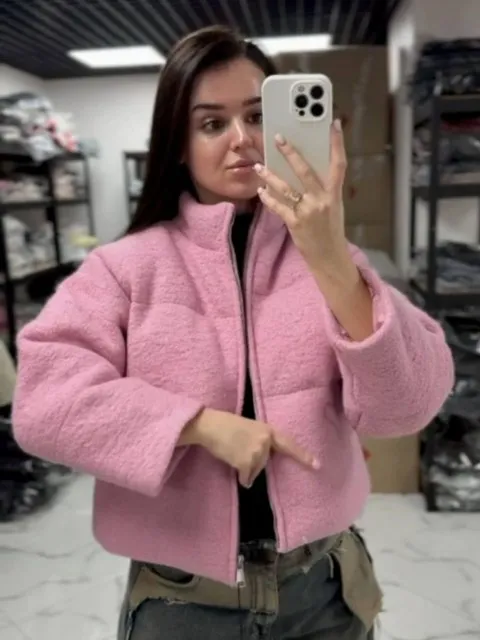Жіноча утеплена куртка ШОЛТ Pink