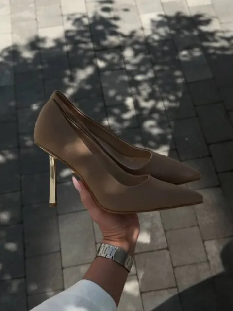 Жіночі туфлі на підборах ВЕРРІС Beige Жіночі туфлі на підборах ВЕРРІС Beige