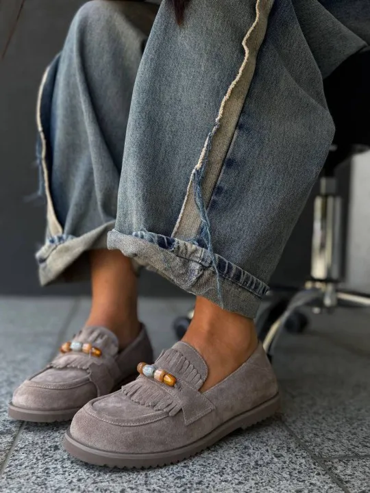Жіночі лофери ЛОФТ Beige Жіночі лофери ЛОФТ Beige