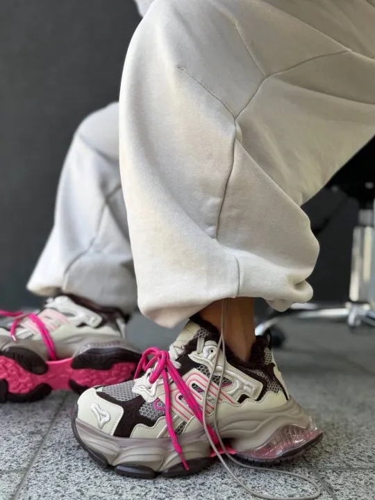 Жіночі кросівки на масивній підошві АВЕРС з УТЕПЛЕННЯМ Pink