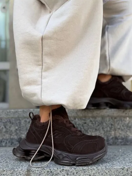 Жіночі утеплені кросівки ЛІЛІТ Brown