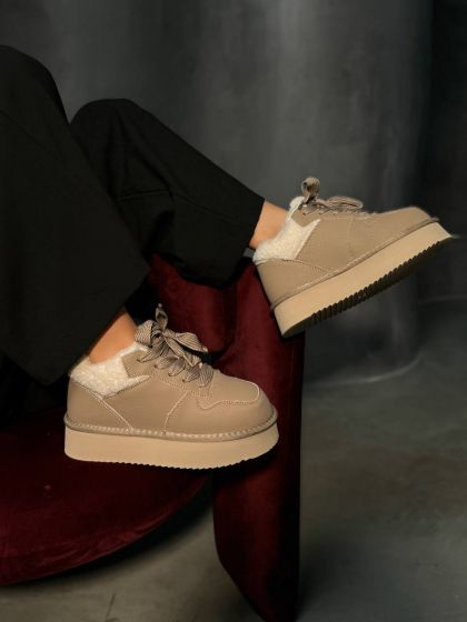 Базові утеплені кеди Марципан Khaki