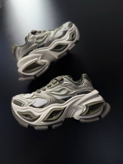 Жіночі кросівки на масивній підошві  Флекси Green