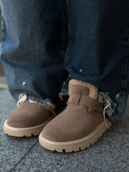 Жіночі утеплені черевички МАМБО Brown