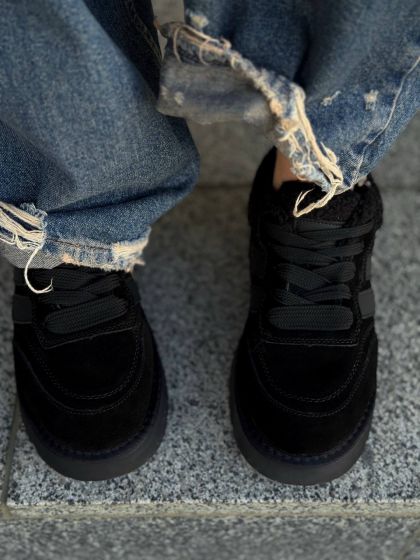 Жіночі утеплені кеди УЗУР Black