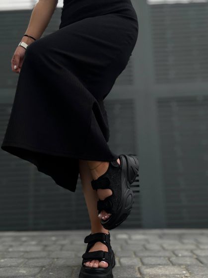 Жіночі босоніжки на високій підошві Траст Jeans Black