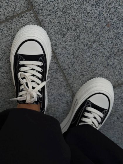 Жіночі кеди на високій підошві ДОРФ Black