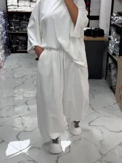 Жіночі широкі штани КРАЙМ White