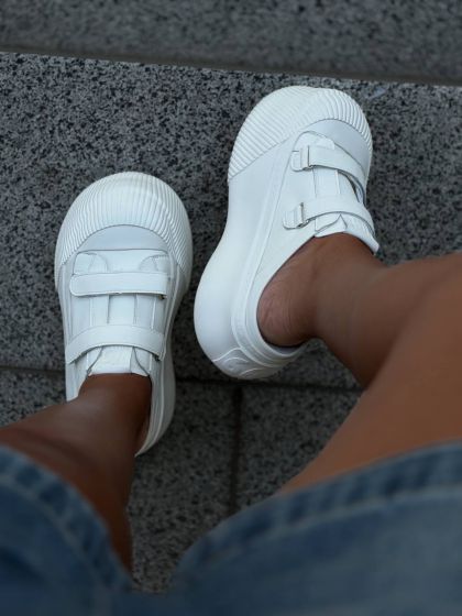 Жіночі кеди на високій підошві ЛАНАР White