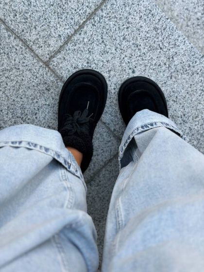 Жіночі черевички на високій підошві КЕПР Black