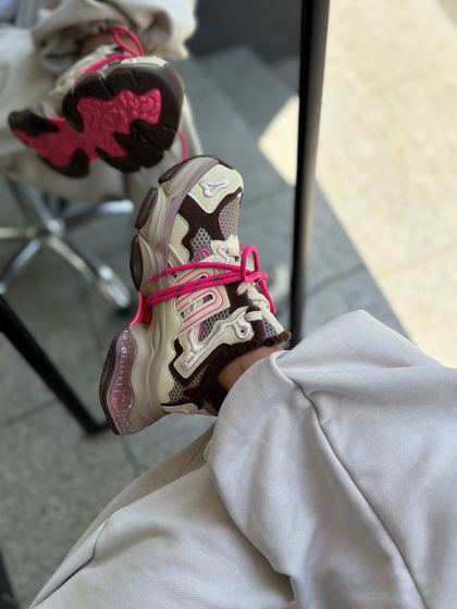 Жіночі кросівки на масивній підошві АВЕРС з УТЕПЛЕННЯМ Pink