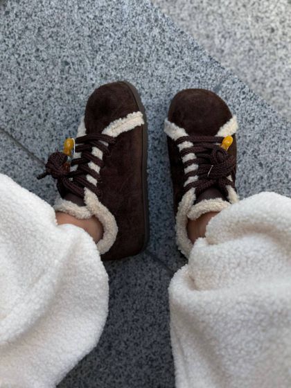 Жіночі кеди на низькій підошві ДОББІ  Brown