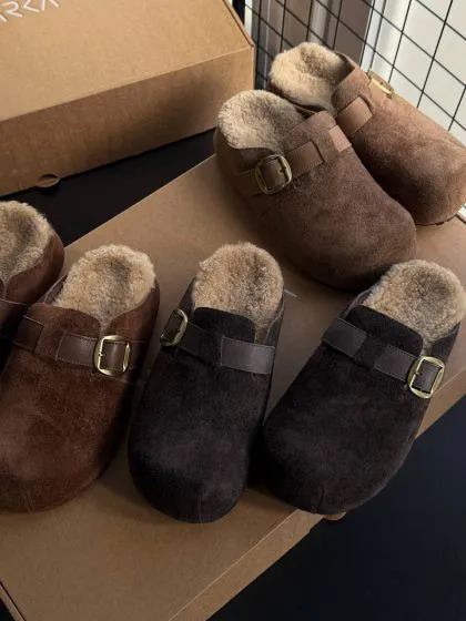 Жіночі утеплені сабо ДЖИННІ Beige