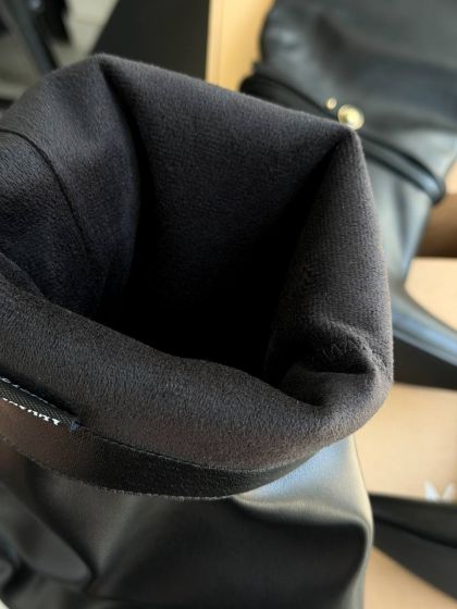 Жіночі чорні чоботи Клауд на низьких підборах
